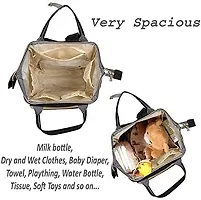 Large Mother Baby Backpack with Designer Maternity Travel (Diaper Bag) Organizer (blackk ) ( 15 pockets )-thumb3