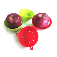 Apple Fruit Storage Holder/Cover | Apple Carry Case | Apple Keeper for School Children, Office  Picnic (Set of 1Red)-thumb3