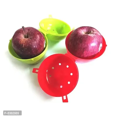 Apple Fruit Storage Holder/Cover | Apple Carry Case | Apple Keeper for School Children, Office  Picnic (Set of 1Red)-thumb4