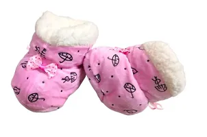 Booties Baby  that are pure comfort and umbrella   printed are soft and comfortable (0 to 12 m-thumb1