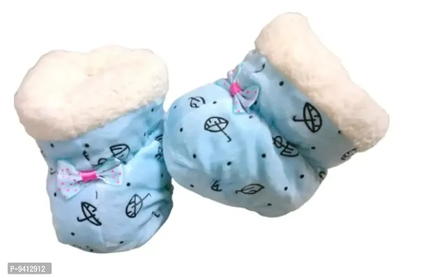 Booties Baby  that are pure comfort and umbrella   printed are soft and comfortable (0 to 12 m-thumb3