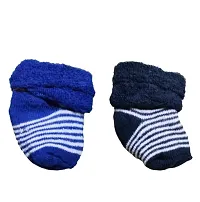 NewBorn Baby Socks, Pack of 2 Pairs Soft Material  ( worm socks )-thumb1