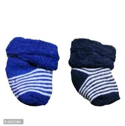 NewBorn Baby Socks, Pack of 2 Pairs Soft Material  ( worm socks )-thumb2