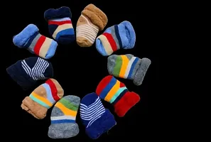 NewBorn Baby Socks, Pack of 2 Pairs Soft Material  ( worm socks )-thumb2