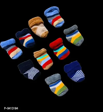 NewBorn Baby Socks, Pack of 2 Pairs Soft Material  ( worm socks )-thumb4