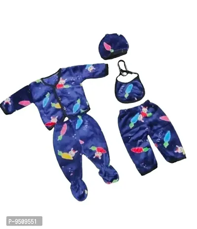Newborn baby  boys winter ware warm  suits  pyjama, bibs, cap,suit, bootpyjama ,  ( set 0f 5 )-thumb0