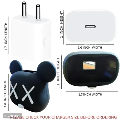 Charger Case Cover | Silicone Charger Case Cover with Cartoon Character for 18ndash;20W 360deg; Full Protection Cover-thumb4