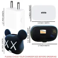 Charger Case Cover | Silicone Charger Case Cover with Cartoon Character for 18ndash;20W 360deg; Full Protection Cover-thumb2