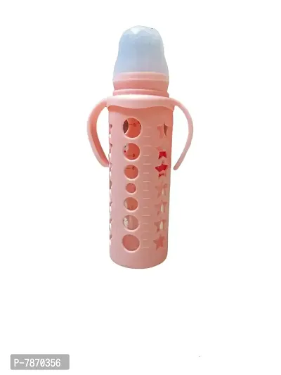 240 ml Glass Standard Baby Bottle with Silicone Cover-thumb5