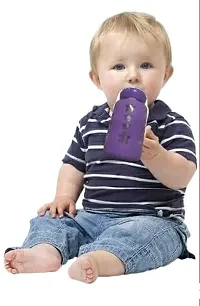 240 ml Glass Standard Baby Bottle with Silicone Cover-thumb3