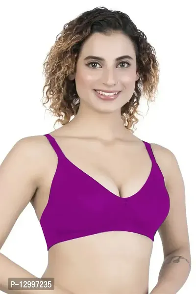 Buy LUNAIN Women Tisha Cup B Bra for Women (30B, Purple) Online In