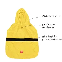 Stylish Solid Dog Raincoat SMALL-thumb2