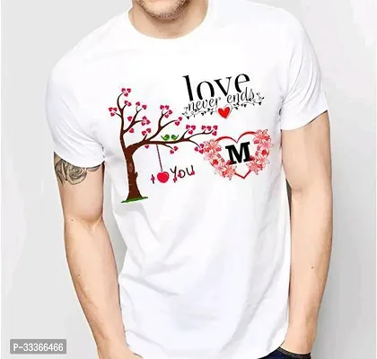 Reliable White Polyester Printed Round Neck Tshirt For Men-thumb0