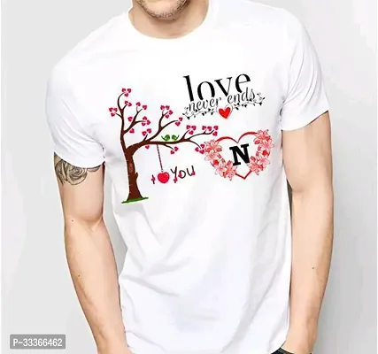 Reliable White Polyester Printed Round Neck Tshirt For Men-thumb0