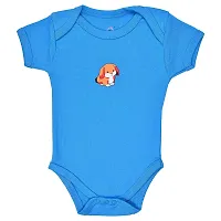 CABLE GALLERY 100% Cotton Baby Bodysuit New Born Baby Multi-Color Half Sleeve Body Suit,Romper, Sleep Suit for Boys and Girls Soft  Comfortable Combo (Pack of 3) (Unisex) (12-18 Months) (BLUE)-thumb3