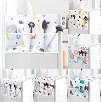 CABLE GALLERY Fridge Dust Cover Transparent Printing Waterproof Refrigerator Dust-Proof Cover with Storage Pockets Bags Multi-Purpose Top Covers (130 x 55 CM) (Mix Colors)-thumb4