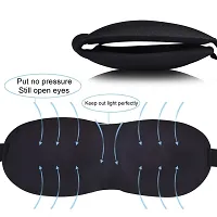 CABLE GALLERY Blind Sleeping Eye Mask Slip Night Sleep Eye black 3D Cotton Cover Super Soft  Smooth Travel Masks for Men Women Girls Boys Kids (1 pack eye mask) (2 Pc)-thumb4