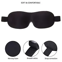 CABLE GALLERY Mulberry Silk, Super Smooth Sleep Eye Mask Black Color Blind Sleeping Slip Night Sleep Eye black 3D Cotton Cover Super Soft  Smooth Travel Masks for Men Women Girls Boys Kids (1)-thumb2