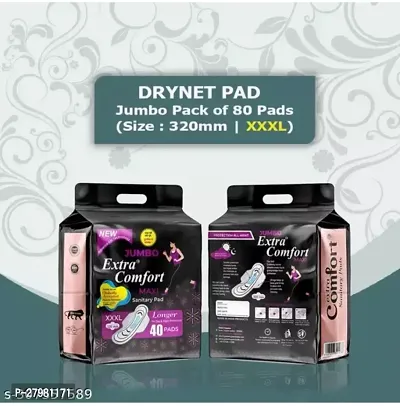 Jumbo Extra comfort Sanitary Napkin Pads (80 pads, XXXL) Sanitary Pad