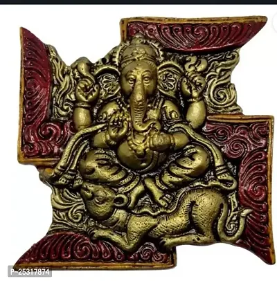 Ganesha Wall Hanging Frame-Diwali Poojan,Deepawali Idol Sculpture Good Luck And Success For Home Puja Gifts