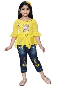 Stylish Cotton Yellow Dress For Baby Girl Pack Of 2-thumb2