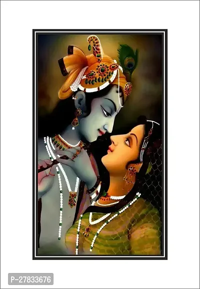 Abstract Decorative Radhe Krishna Wall Sticker For Home Decorative Pvc Vinyl Wall Sticker-thumb0