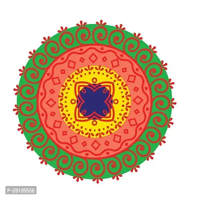 Advait Deisgns Diwali Special - Rangoli For Diwali Decoration Floor Sticker38 Cmx38 Cm-Aepc246