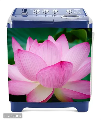 Decorative Pink Flower Washingmachine Sticker Multicolor Pvc Vinyl 86X60_Wm84-thumb0