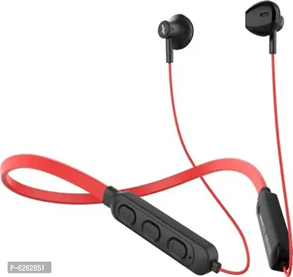 Flix by Beetel Thunder Lite 1100 Bluetooth Headset  (Red, In the Ear)