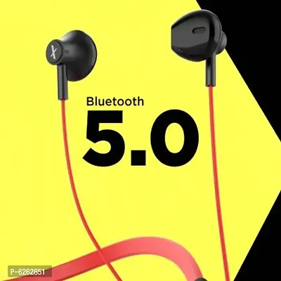 Flix by Beetel Thunder Lite 1100 Bluetooth Headset  (Red, In the Ear)-thumb2