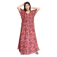 Stylish Embellished rich long Printed nightwear Combo Pack of 2-thumb1