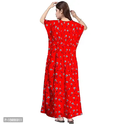 Stylish Embellished rich long Printed nightwear Combo Pack of 2-thumb5