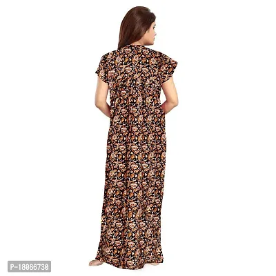 Stylish Embellished rich long Printed nightwear Combo Pack of 2-thumb3