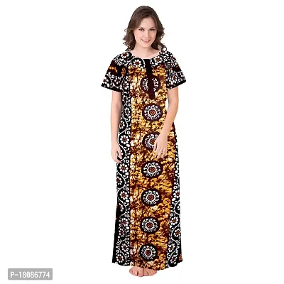 Stylish Embellished rich long Printed nightwear Combo Pack of 2-thumb4