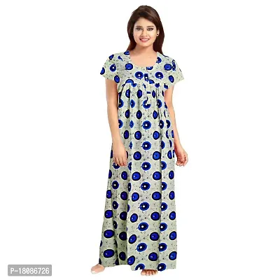 Stylish Embellished rich long Printed nightwear Combo Pack of 2-thumb2