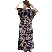 Stylish Embellished rich long Printed nightwear Combo Pack of 2-thumb2