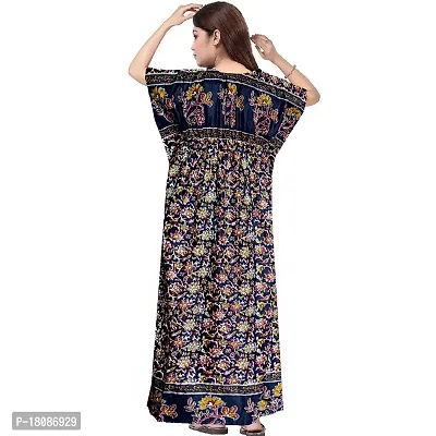 Stylish Embellished rich long Printed nightwear Combo Pack of 2-thumb3