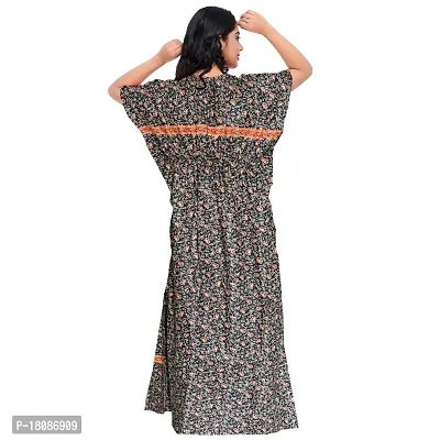 Stylish Embellished rich long Printed nightwear Combo Pack of 2-thumb3