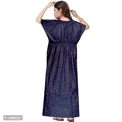 Stylish Embellished rich long Printed nightwear Combo Pack of 2-thumb3