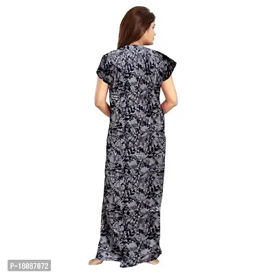 Stylish Embellished rich long Printed nightwear Combo Pack of 2-thumb5