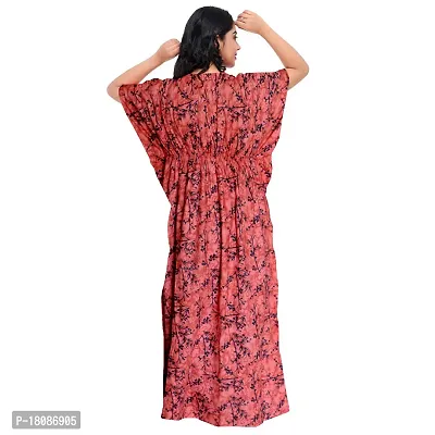 Stylish Embellished rich long Printed nightwear Combo Pack of 2-thumb3