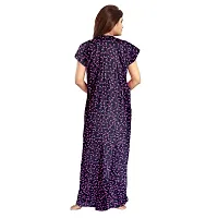 Stylish Embellished rich long Printed nightwear Combo Pack of 2-thumb4