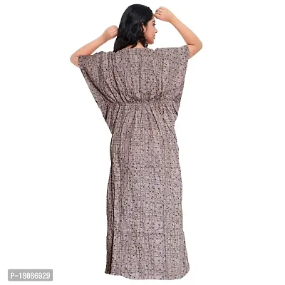 Stylish Embellished rich long Printed nightwear Combo Pack of 2-thumb5