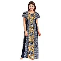 Stylish Embellished rich long Printed nightwear Combo Pack of 2-thumb3