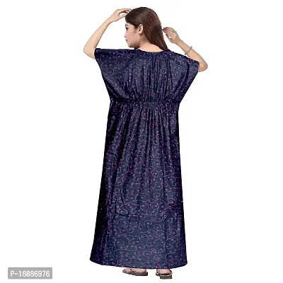 Stylish Embellished rich long Printed nightwear Combo Pack of 2-thumb3