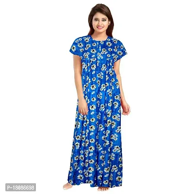 Stylish Embellished rich long Printed nightwear Combo Pack of 2-thumb4