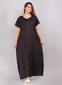 JVSP Stylish Cotton Printed Nighty for Women Sleepwear Half Sleeve Night Dress Maternity Wear Kaftan Maxi Full Lengh Nightdresses Combo of 2 Nighty-thumb2