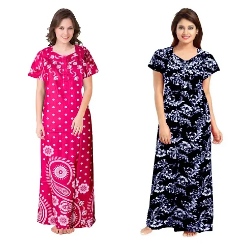 Comfortable Nightdress For Women Pack Of 2