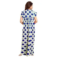 Nandini Women's Cotton Maxi Nighty Night Gown, Free Size Combo Pack of 2 Pieces-thumb2