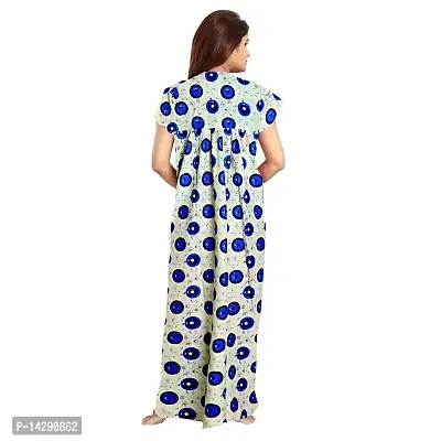 Nandini Women's Cotton Maxi Nighty Night Gown, Free Size Combo Pack of 2 Pieces-thumb3